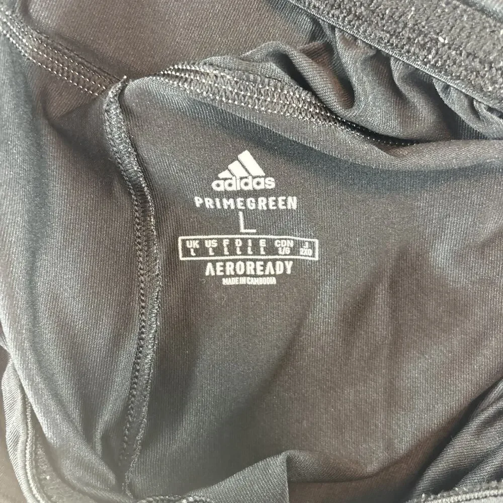 Adidas Aero ready Shorts Pyramid Logo large Black White Men’s Basketball Gym
